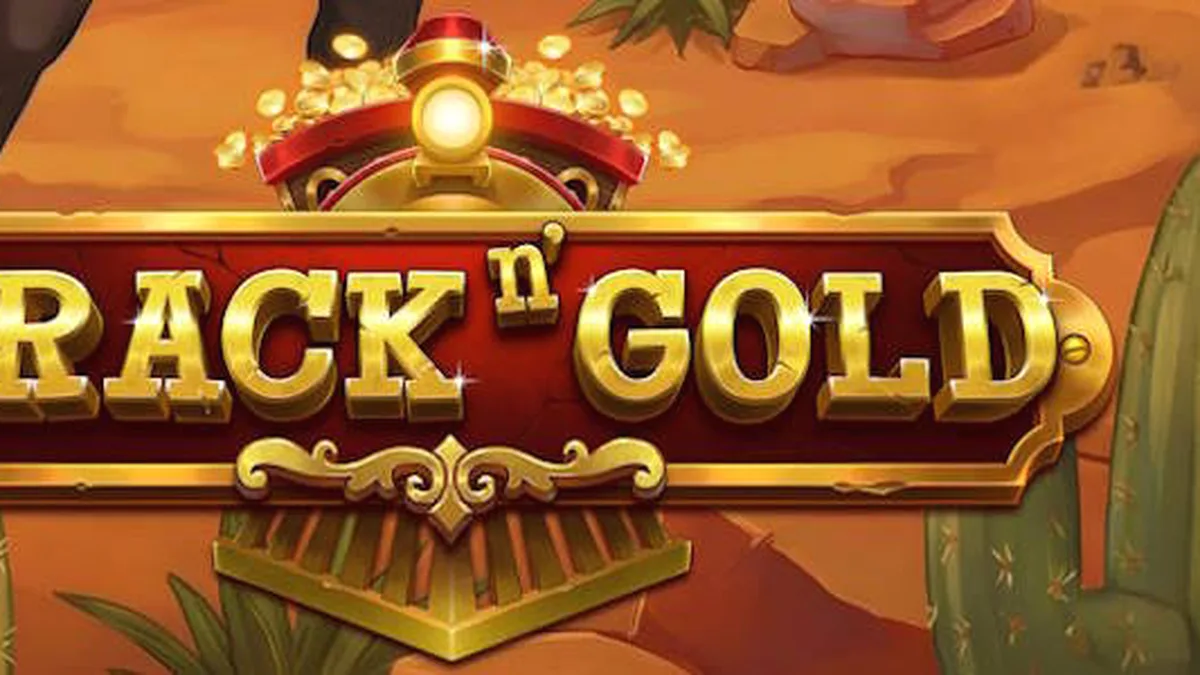 Tampilan visual kereta api klasik dalam permainan slot Track n’ Gold